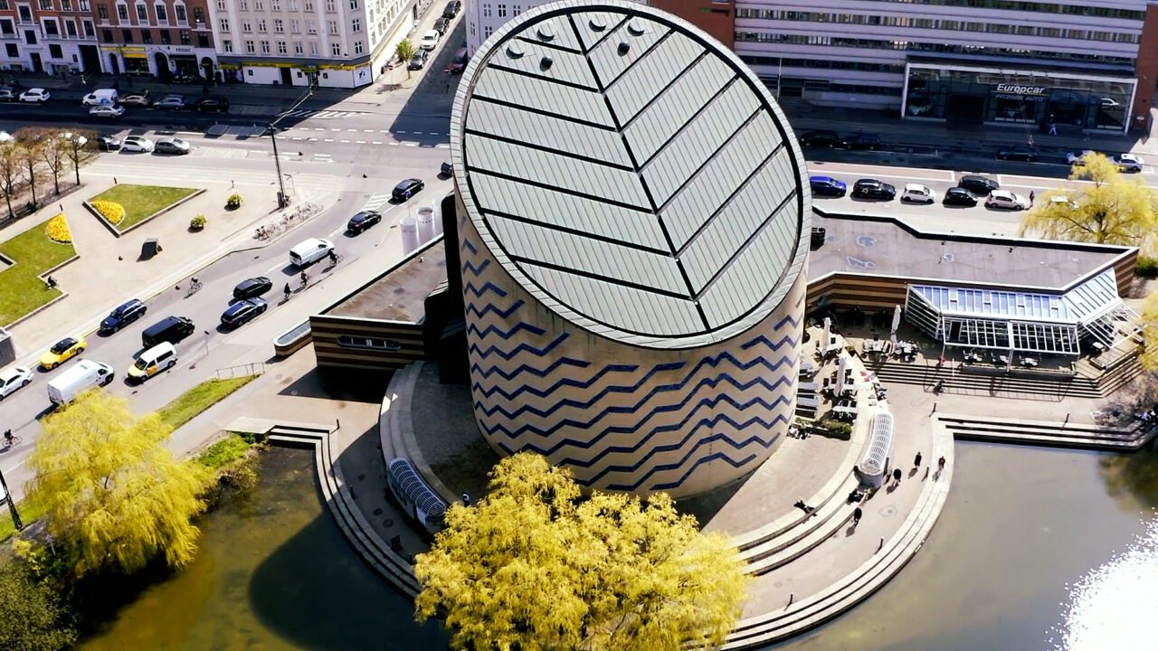 Planetarium set fra oven