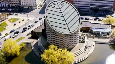 Planetarium set fra oven