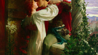 Maleri af Romeo og Julie af Frank Bernard Dicksee