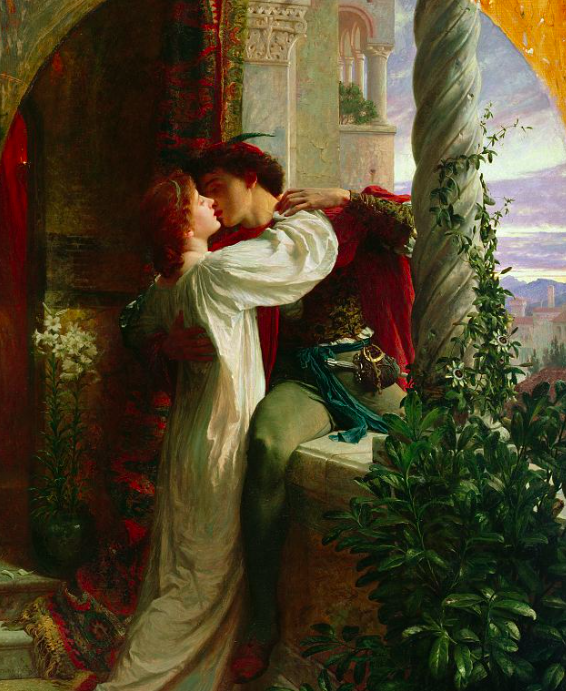 Maleri af Romeo og Julie af Frank Bernard Dicksee