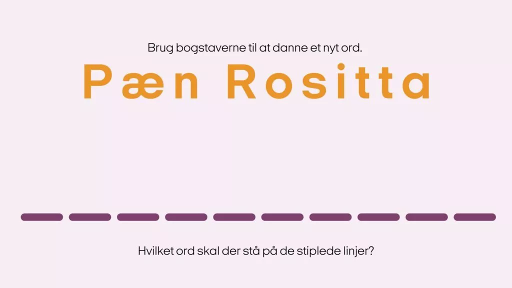 Anagram: pæn rositta