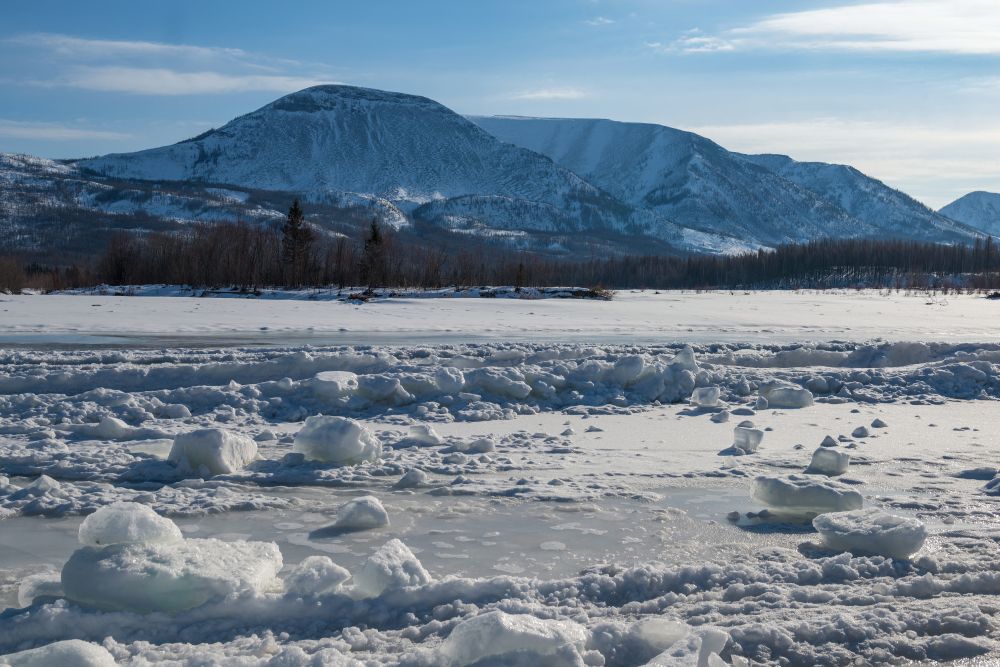 Permafrost i Sibirien