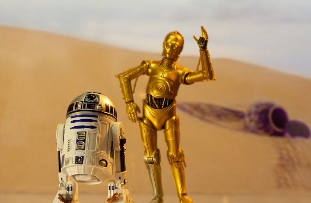 To figurer fra Star Wars filmene