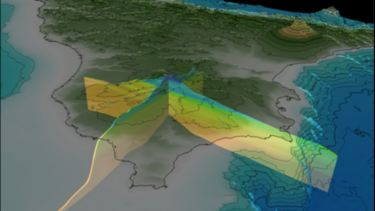 3dmodel af vandmagasin under sicilien