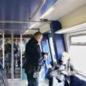 Billetkontrollør i s-tog