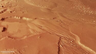 Billede af Medusae Fossae formationen ved Mars