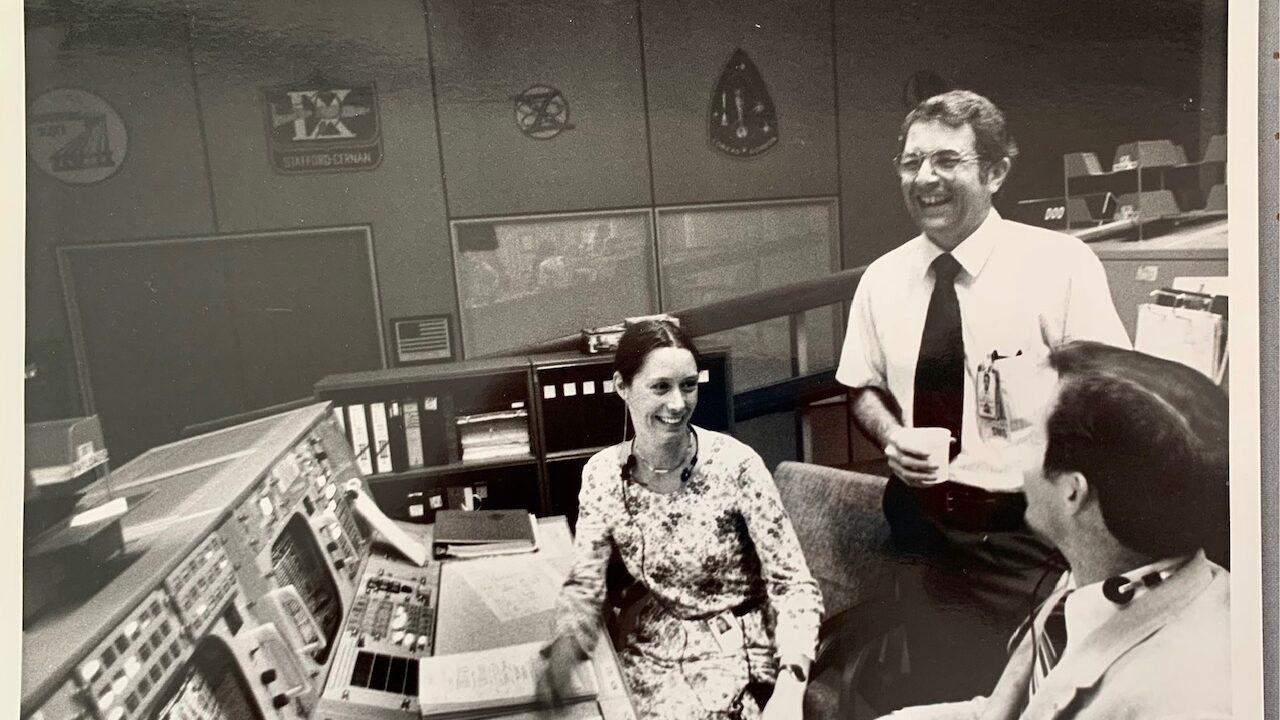 Mariann Albjerg i Mission Control