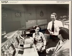 Mariann Albjerg i Mission Control