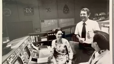 Mariann Albjerg i Mission Control