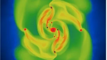 Simulation af planetdannelse