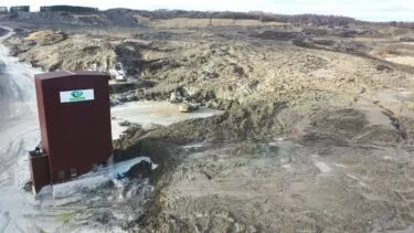 Dronefoto af området ved Nordic Waste i Randers Kommune