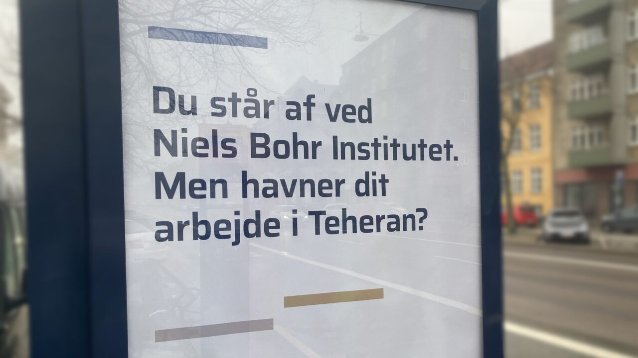 Plakat om spionage ved Niels Bohr Instituttet