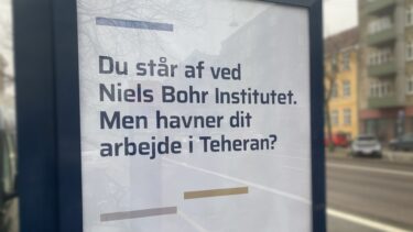 Plakat om spionage ved Niels Bohr Instituttet