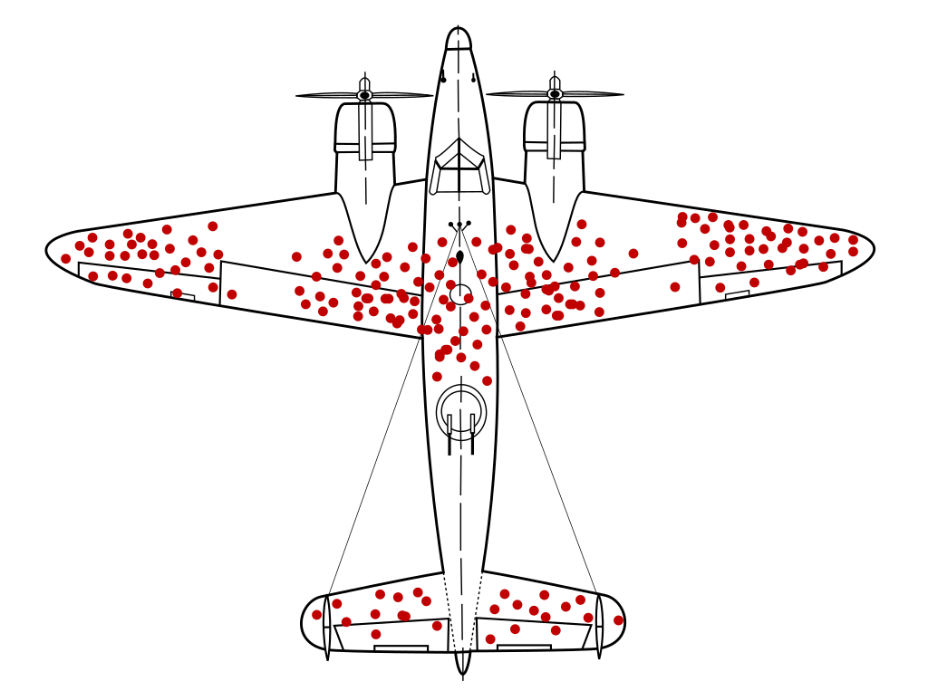 Illustration af fly med skudhuller