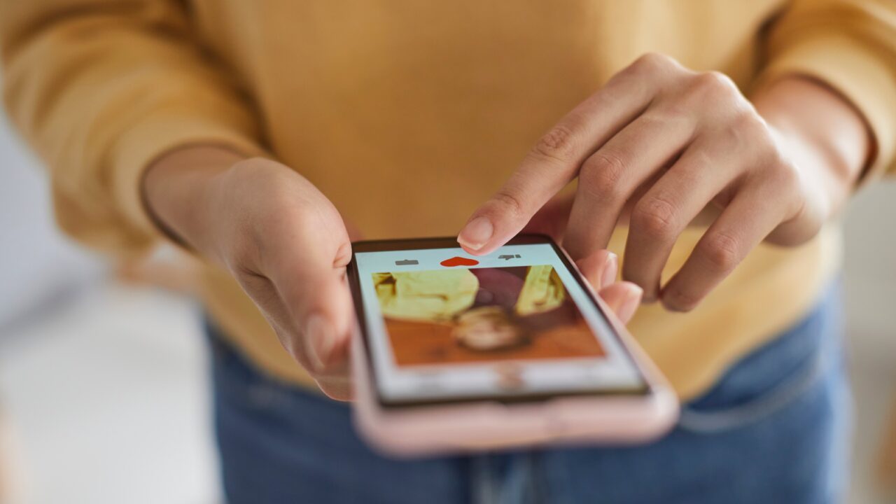 Datingapp på telefon