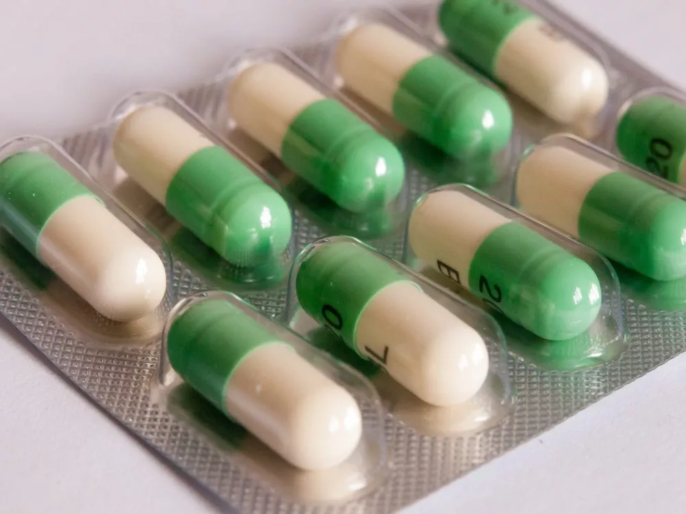 Prozac-piller i en blisterpakke