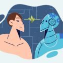 en illustation med en robot og et menneske