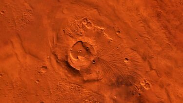 Krater på Mars' overflade