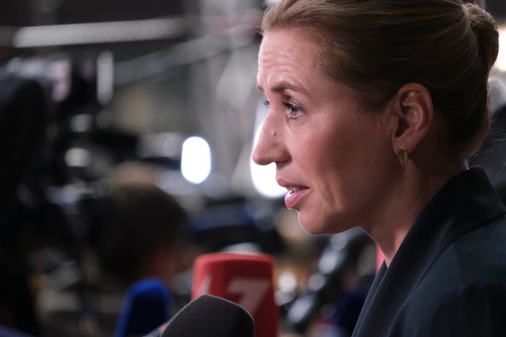 Prime,Minister,Of,Denmark,,Mette,Frederiksen,Arrives,To,Attend,In
