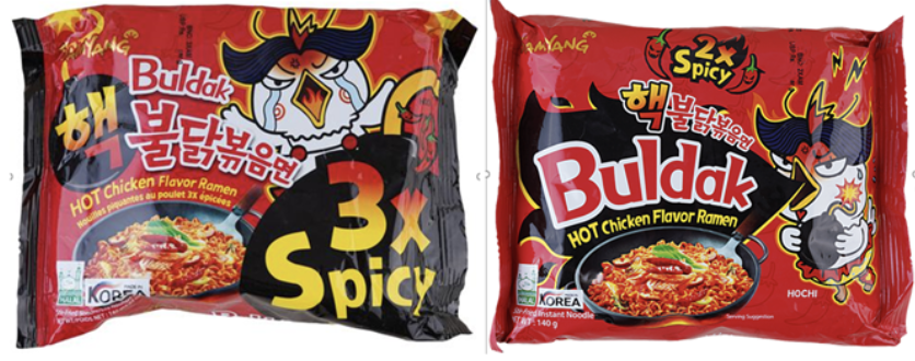 Forbudte Samyang-nudler
