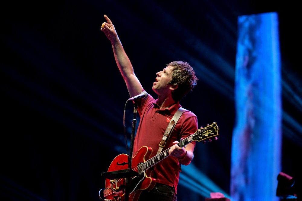 Foto af den engelske britpop-musiker fra bandet Oasis, Noel Gallagher.
