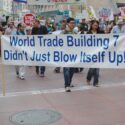 en demonstration af 9/11 Truth movement