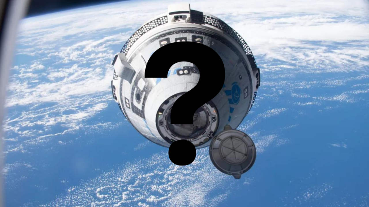 Starliner, der nærmer sig ISS under flyvningen i maj 2022