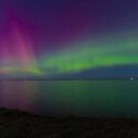 Nordlys over Gilleleje i Danmark