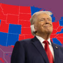 trump foran amerikansk valgkort