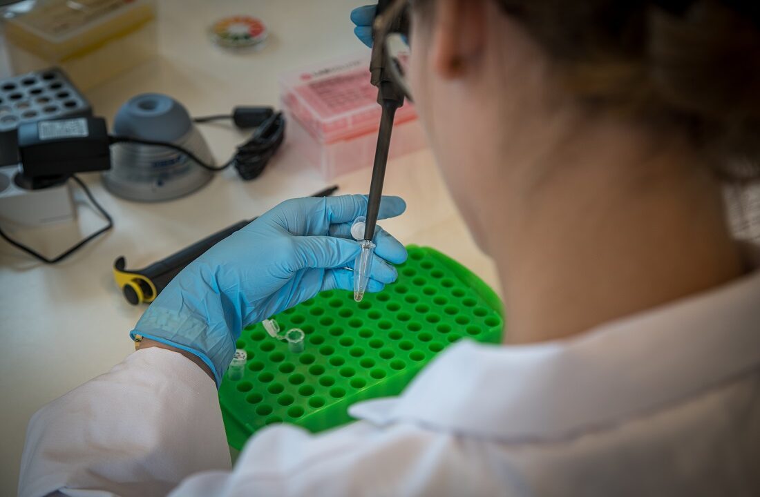 Gymnasieeleverne skal selv foretage DNA-prøverne. (Foto: Frederik Wolff Nisbeth Teglhus)