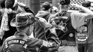 amerikanske Vietnam-veteraner i optog