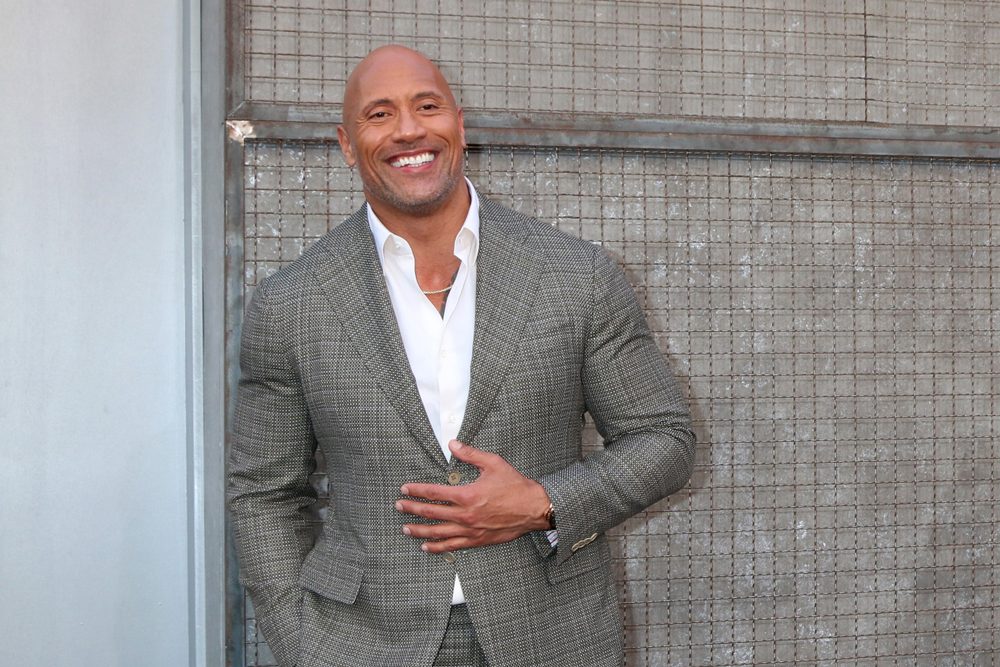 Et billede af Dwayne Johnson, der også er kendt som 'The Rock'.