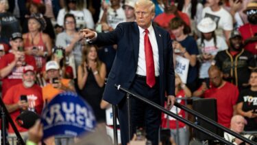 Donald Trump til et vælgermøde