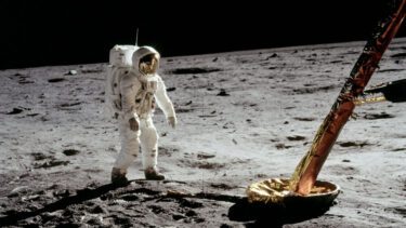 Buzz Aldrin på Månen i 1969.
