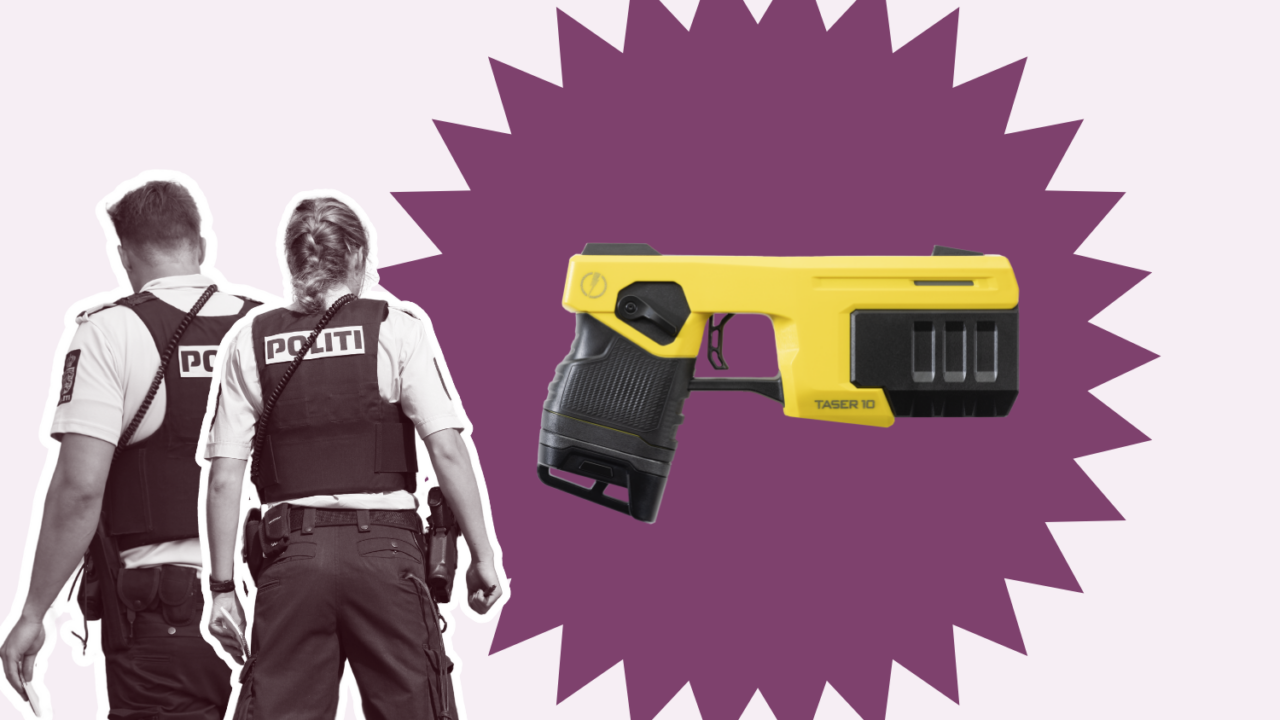 Strømpistolen Axon TASER 10 og danske politibetjente