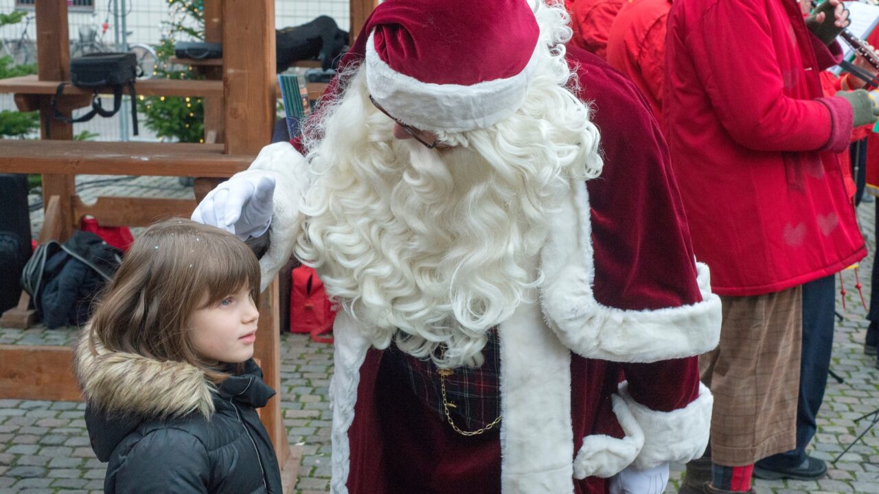 julemanden på julemarked i København