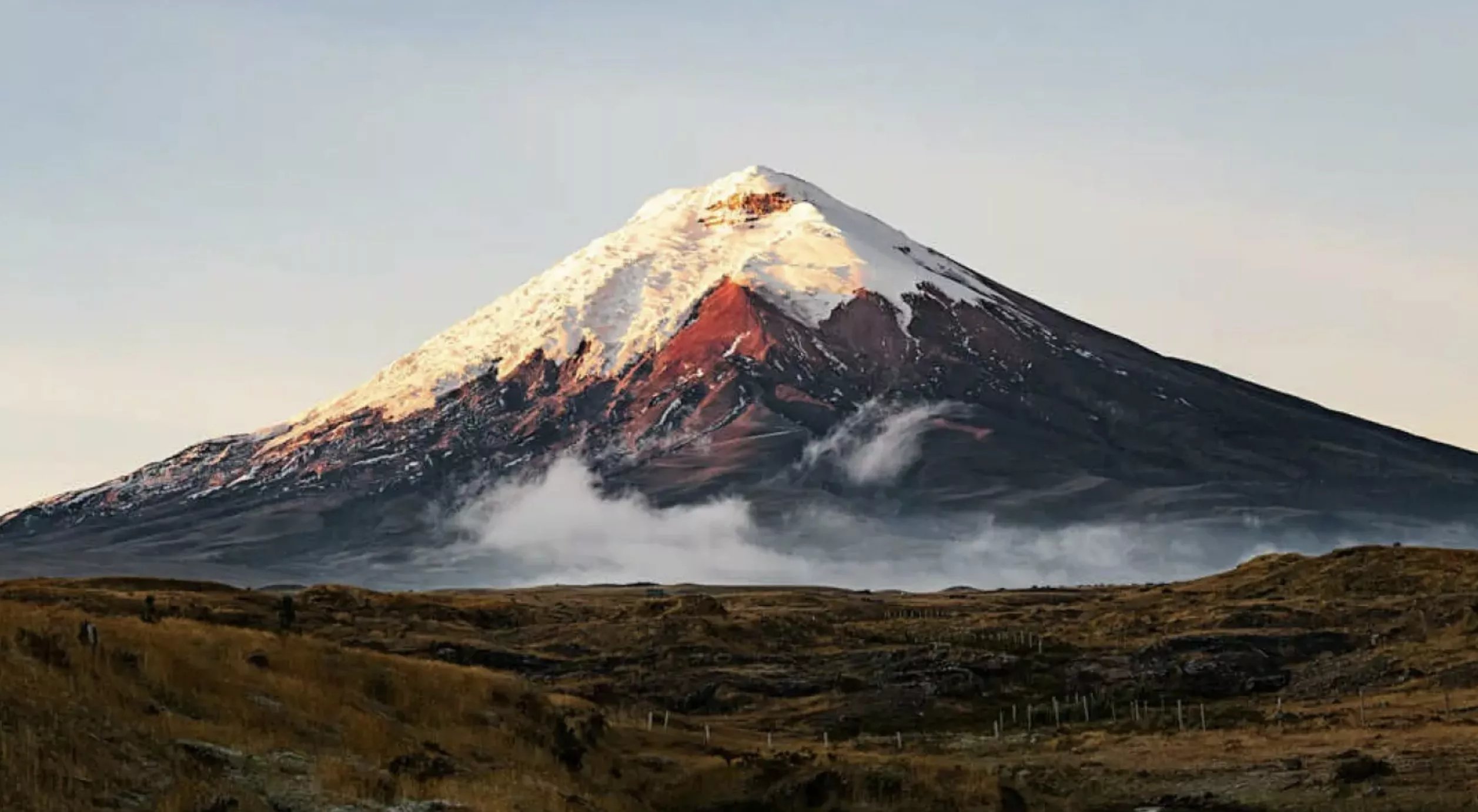Foto af Cotopaxi-vulkanen.