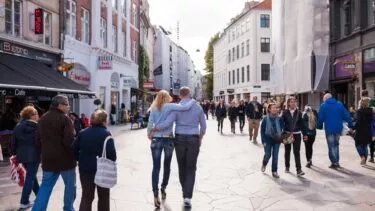 et par på Strøget set bagefter i København