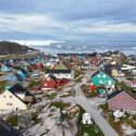Foto af bygd i Grønland
