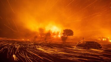 billede af voldsomme brande i LA