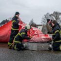 Her ses en oversvømmelse i Frederikssund.