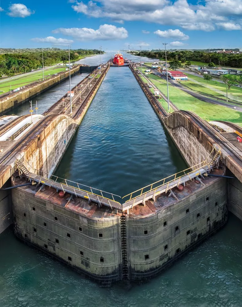 Foto af Panamakanalen