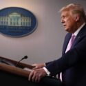 Donald Trump på talerstolen