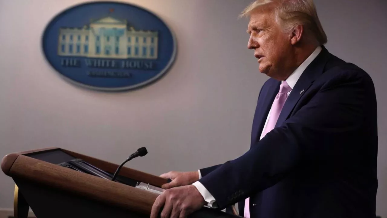 Donald Trump på talerstolen