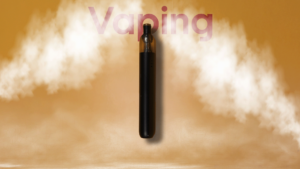 En dampende e-cigaret