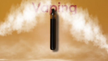 En dampende e-cigaret