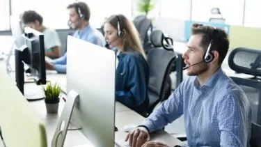 Mennesker i et callcenter