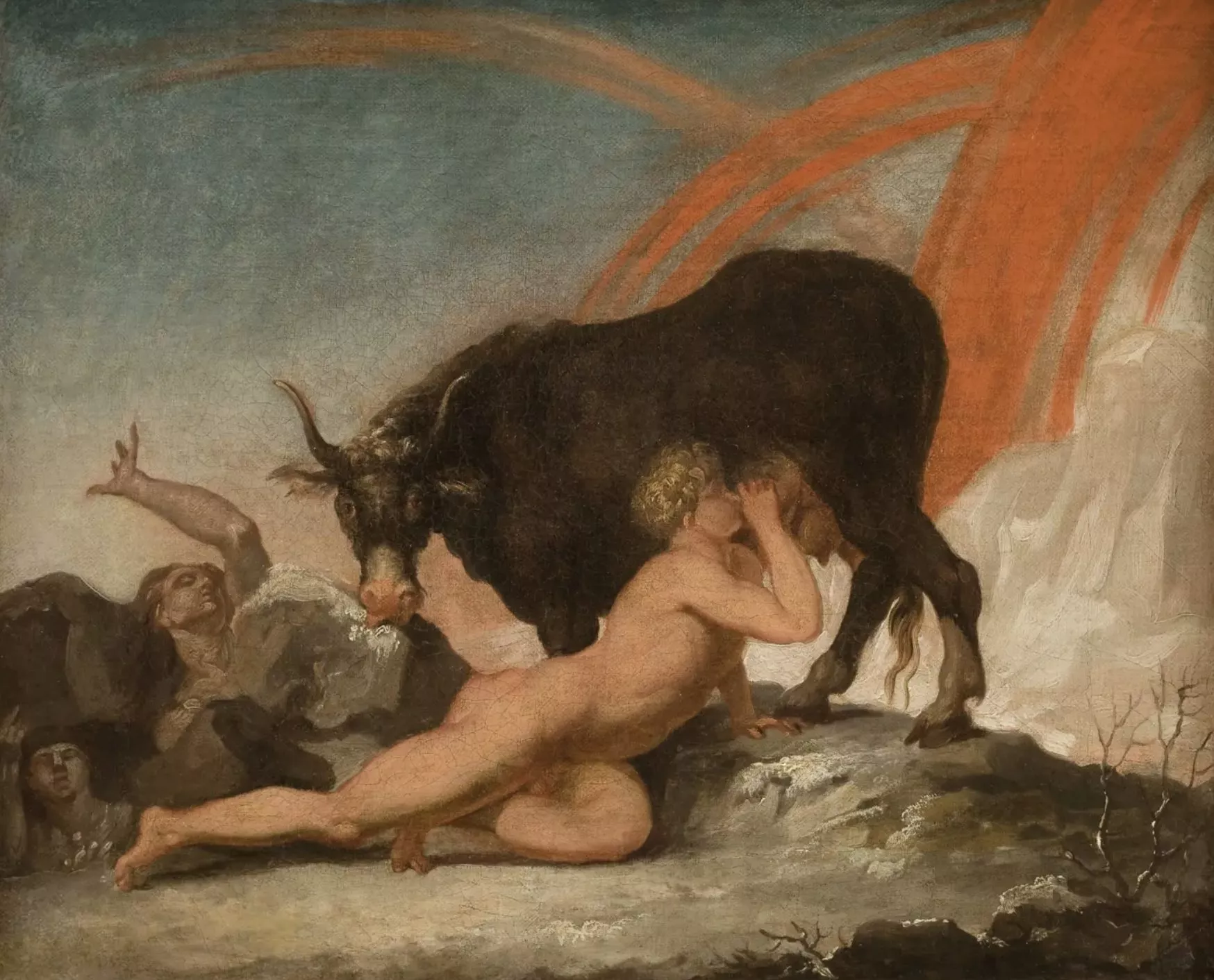 Ymer drikker mælk fra urkoen Audhumbla