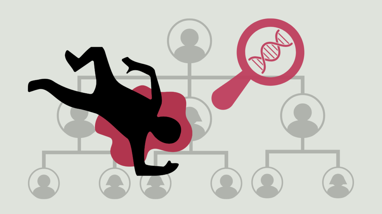 illustration af DNA-metoder til at opklare mord