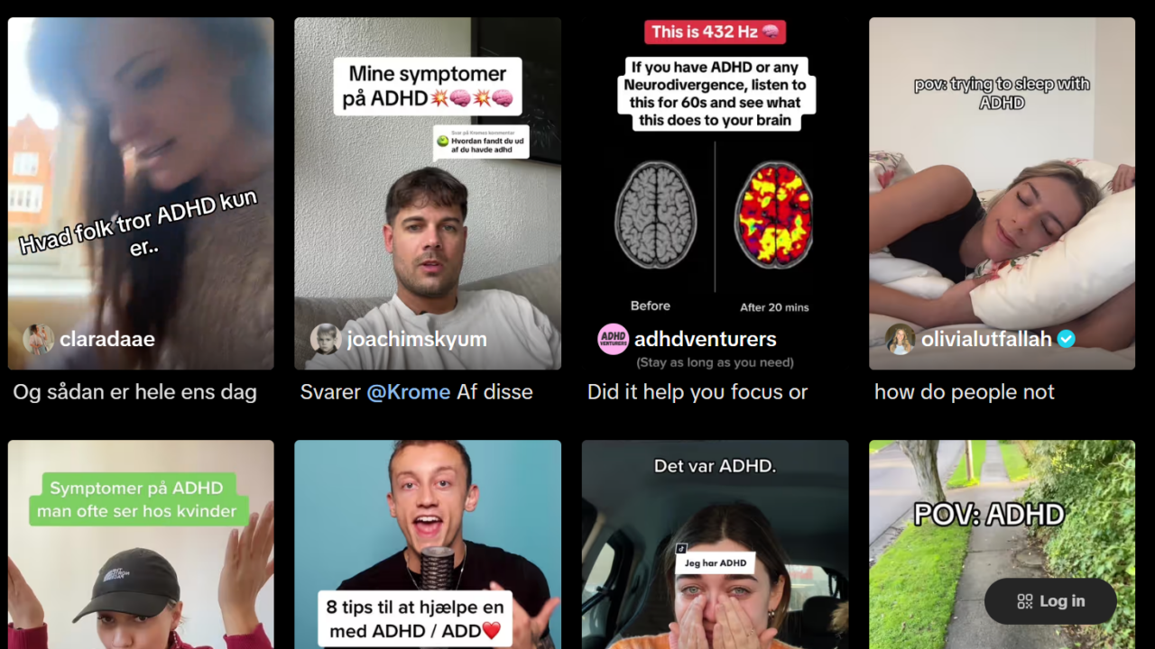Skærmbillede fra TikTok